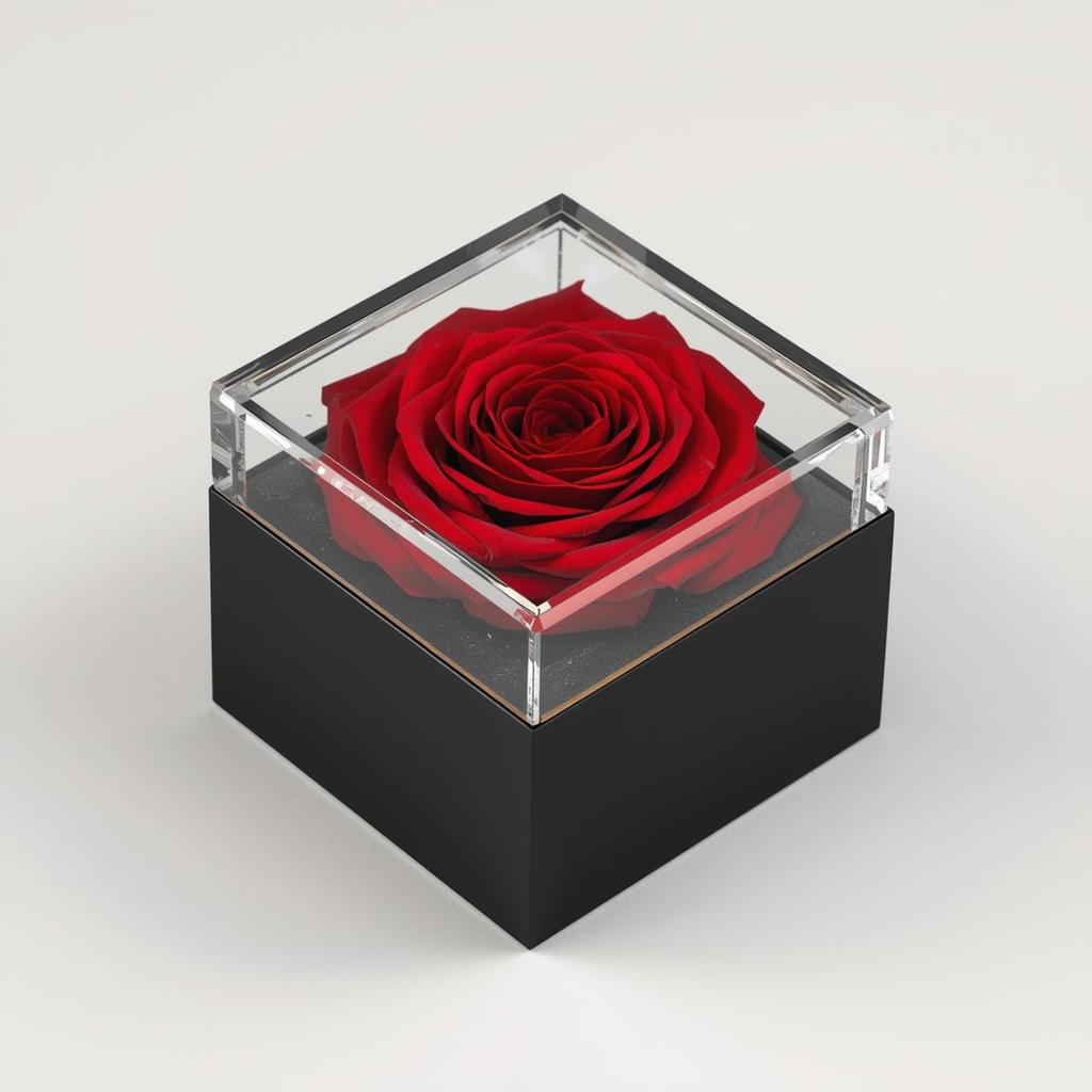 Collier Cœur présenté dans une Boîte Cadeau Fleur de Rose