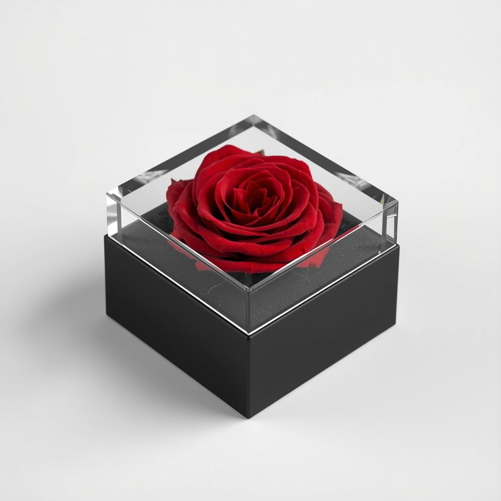 Collier Cœur présenté dans une Boîte Cadeau Fleur de Rose